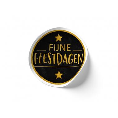 STICKERS 'FIJNE FEESTDAGEN'  500st/rol